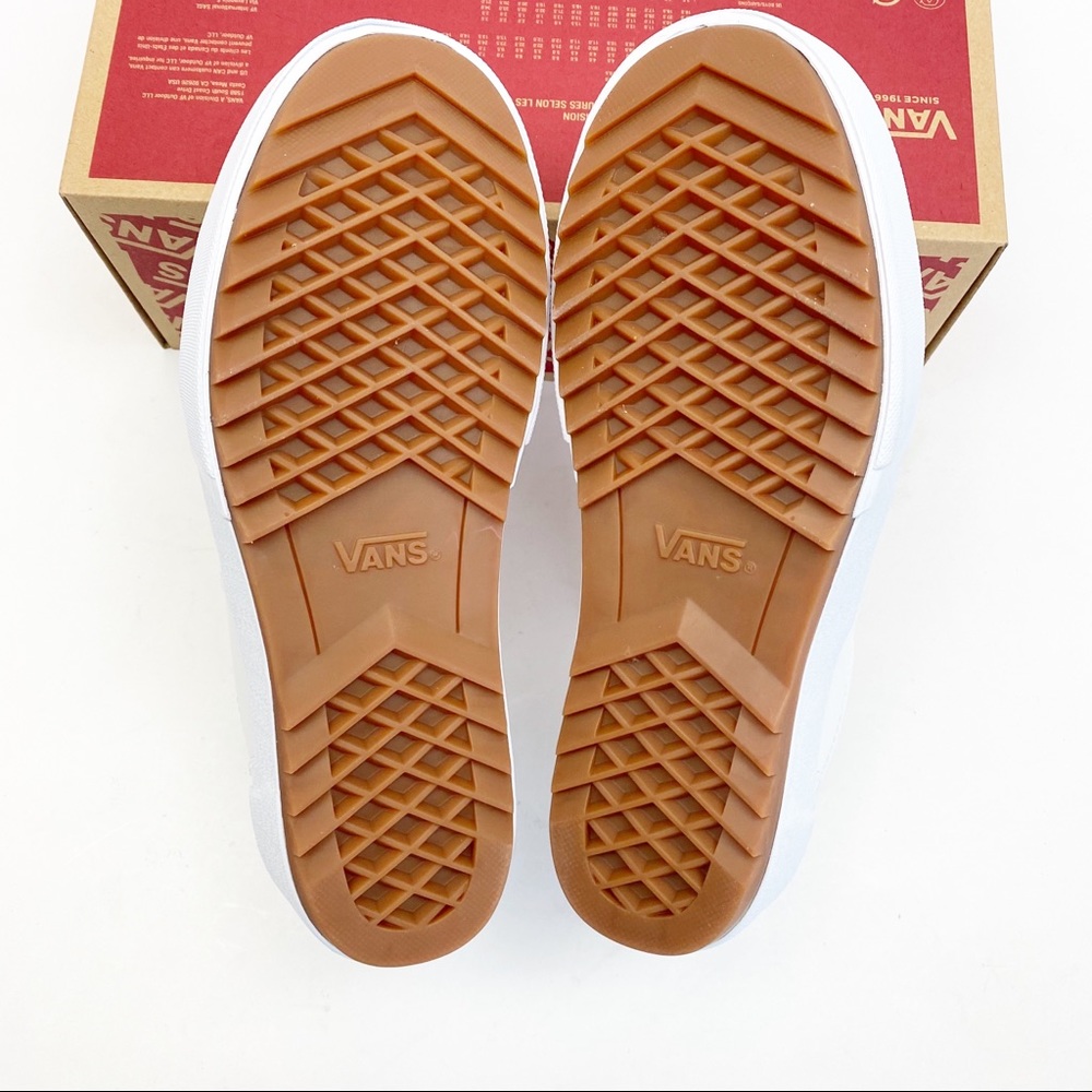 Vans Era Stacked Leather Platform Sneakers: White - Picture 13 of 15